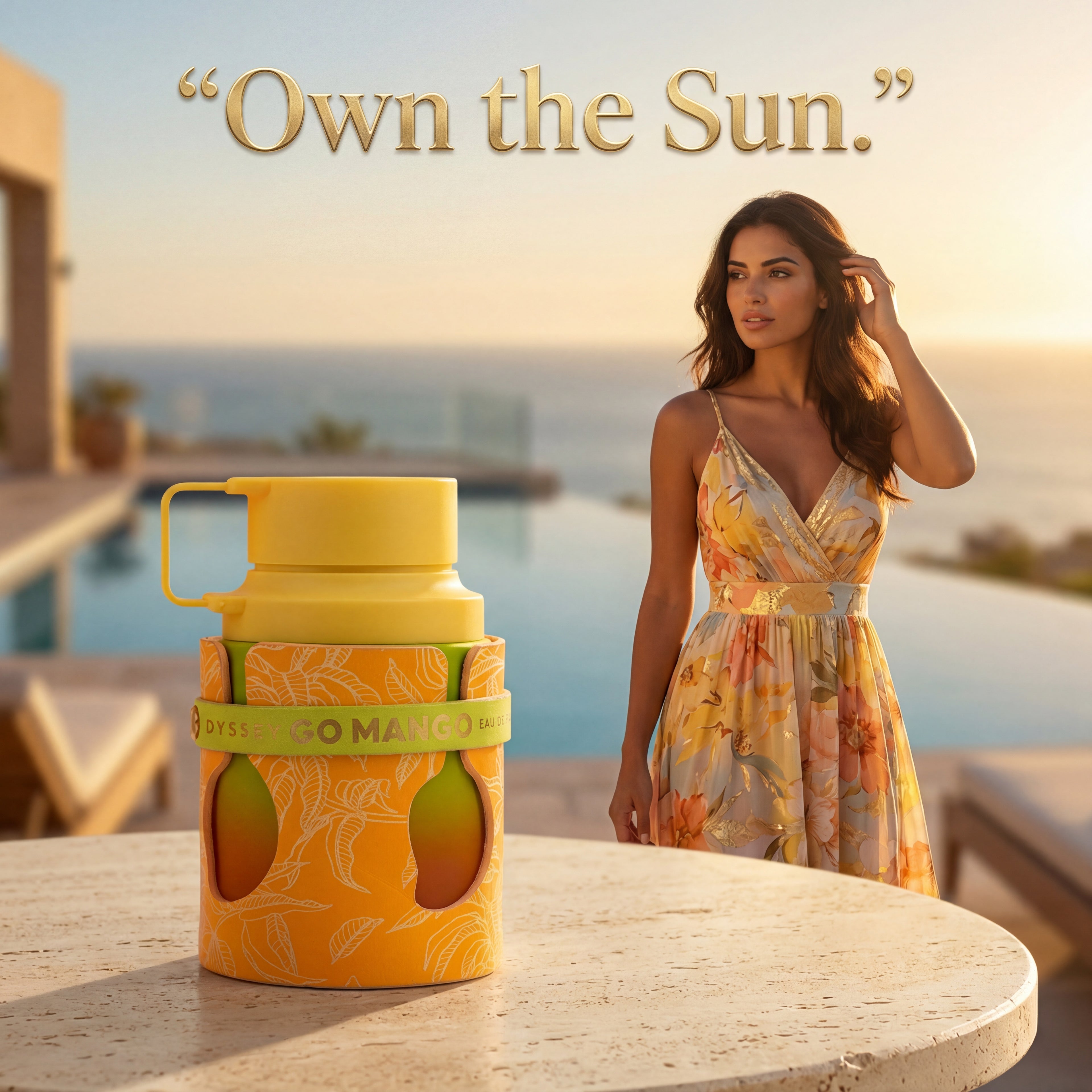 Armaf Odyssey Go Mango Eau de Parfum 100ml - Parfum Fruité Tropical Gourmand Unisexe - Idéal pour Printemps/Eté - Tenue 6 à 8 Heures